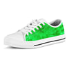 Green Tie Dye Men's Low Top Shoes-grizzshop