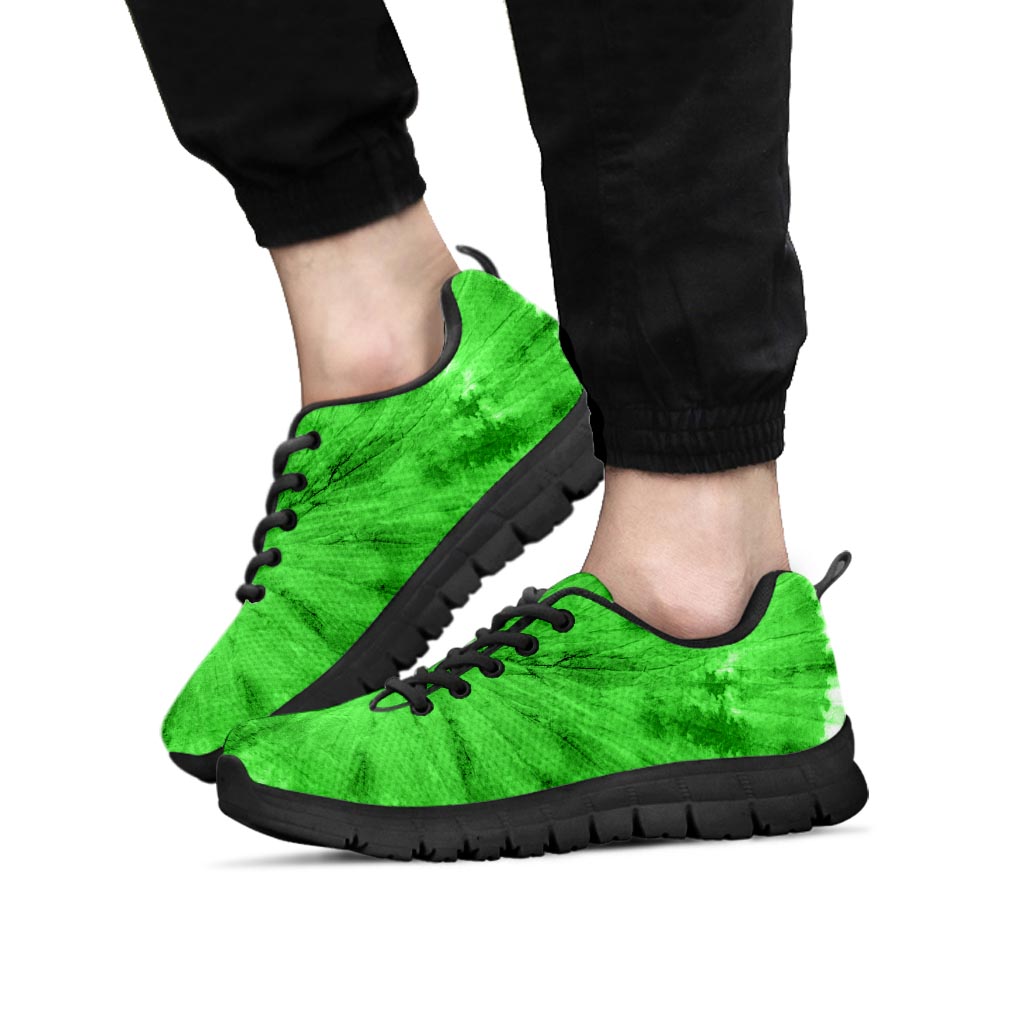 Green Tie Dye Men's Sneakers-grizzshop