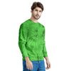 Green Tie Dye Men's Sweatshirt-grizzshop