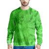 Green Tie Dye Men's Sweatshirt-grizzshop