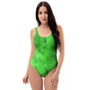 Green Tie Dye One Piece Swimsuite-grizzshop