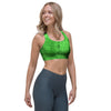 Green Tie Dye Sports Bra-grizzshop