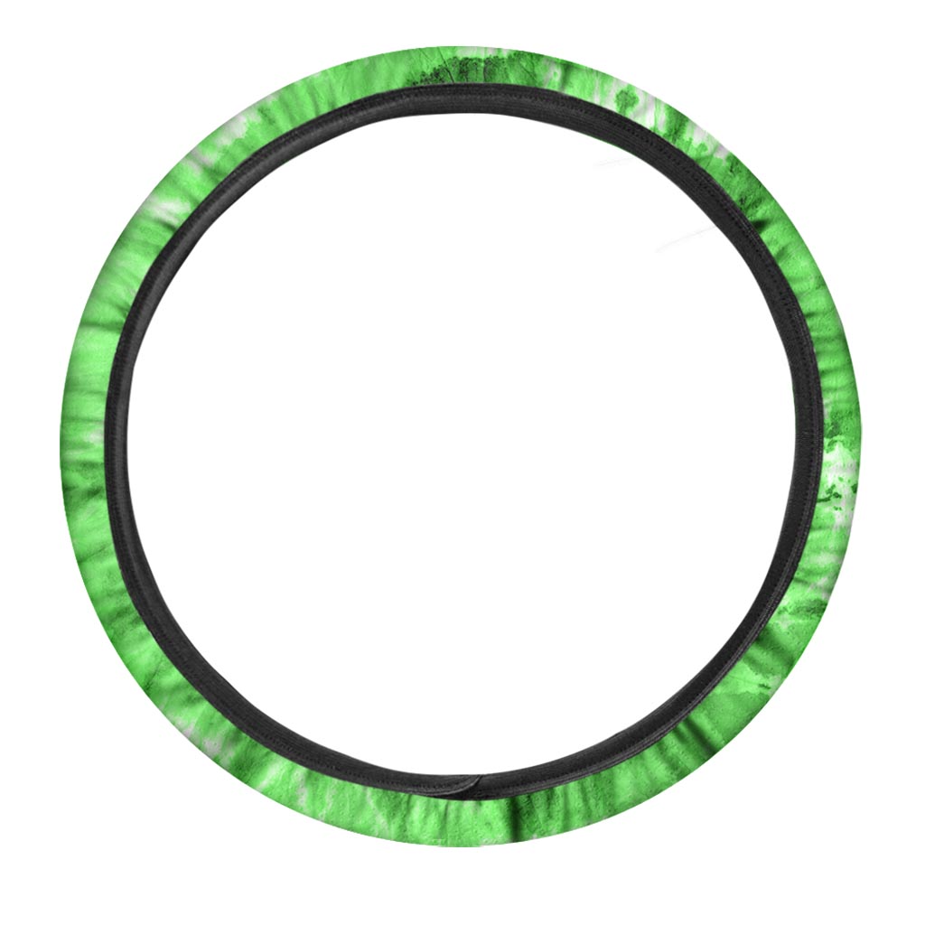 Green Tie Dye Steering Wheel Cover-grizzshop