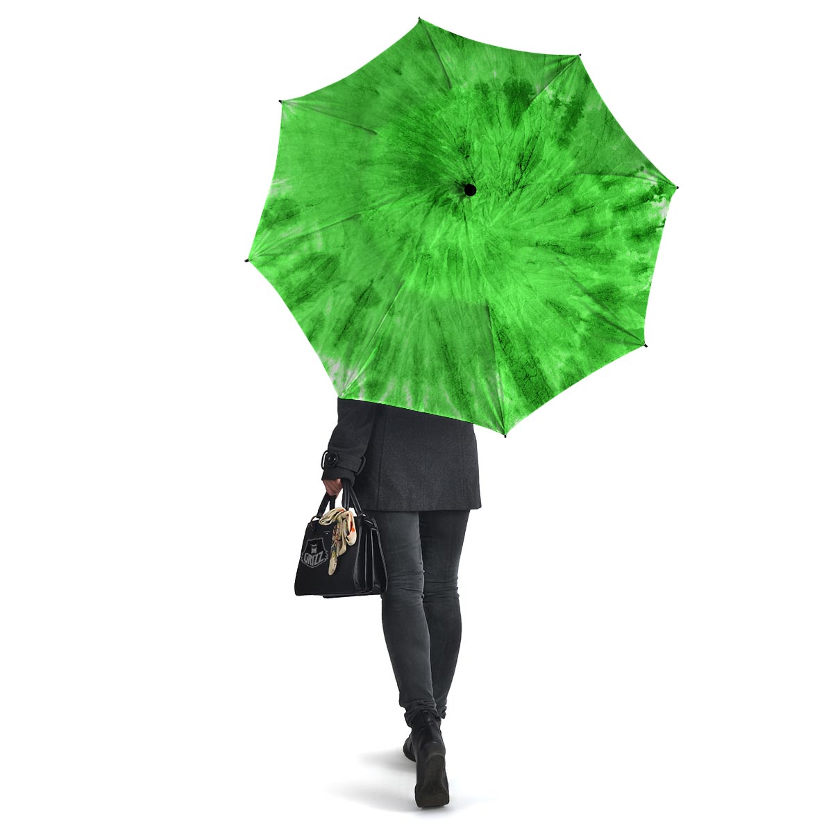 Green Tie Dye Umbrella-grizzshop