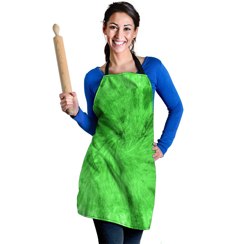 Green Tie Dye Women's Apron-grizzshop