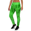 Green Tie Dye Women's Joggers-grizzshop