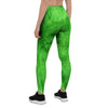 Green Tie Dye Women's Leggings-grizzshop