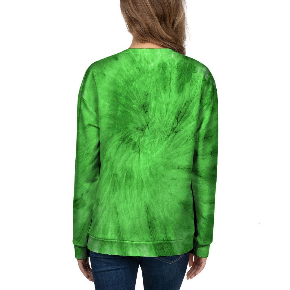 Green Tie Dye Women's Sweatshirt-grizzshop