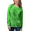 Green Tie Dye Women's Sweatshirt-grizzshop