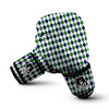 Green White And Navy Argyle Print Pattern Boxing Gloves-grizzshop