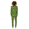 Green White And Red Argyle Print Pattern Women's Pajamas-grizzshop