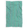 Green White Polka dot Pattern Print Throw Blanket-grizzshop