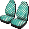 Green White Polka dot Universal Fit Car Seat Cover-grizzshop