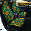 Green Zigzag Sunflower Car Seat Covers-grizzshop