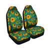 Green Zigzag Sunflower Car Seat Covers-grizzshop