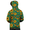 Green Zigzag Sunflower Men's Hoodie-grizzshop