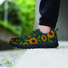 Green Zigzag Sunflower Men's Sneakers-grizzshop