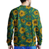 Green Zigzag Sunflower Men's Sweatshirt-grizzshop