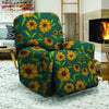 Green Zigzag Sunflower Recliner Cover-grizzshop