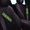 Green Zigzag Sunflower Seat Belt Cover-grizzshop