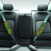 Green Zigzag Sunflower Seat Belt Cover-grizzshop