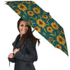 Green Zigzag Sunflower Umbrella-grizzshop