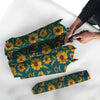 Green Zigzag Sunflower Umbrella-grizzshop