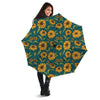 Green Zigzag Sunflower Umbrella-grizzshop