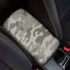 Grey And Green Camouflage Print Car Console Cover-grizzshop