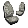 Grey And Green Camouflage Print Car Seat Covers-grizzshop