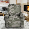 Grey And Green Camouflage Print Recliner Cover-grizzshop