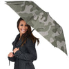 Grey And Green Camouflage Print Umbrella-grizzshop