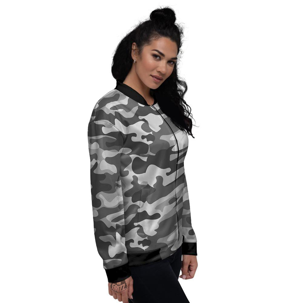 Camo print bomber outlet jacket womens