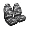 Grey Camouflage Print Car Seat Covers-grizzshop