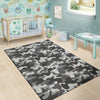 Grey Camouflage Print Floor Mat-grizzshop