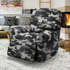 Grey Camouflage Print Recliner Cover-grizzshop