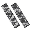 Grey Camouflage Print Seat Belt Cover-grizzshop