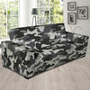 Grey Camouflage Print Sofa Cover-grizzshop