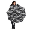 Grey Camouflage Print Umbrella-grizzshop