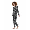 Grey Camouflage Print Women's Pajamas-grizzshop