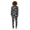 Grey Camouflage Print Women's Pajamas-grizzshop