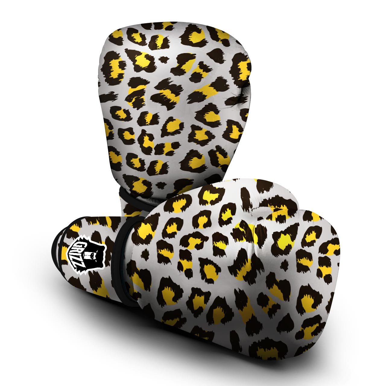 Grey Leopard Boxing Gloves-grizzshop