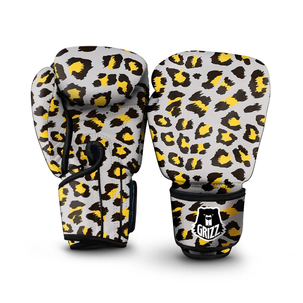 Grey Leopard Boxing Gloves-grizzshop