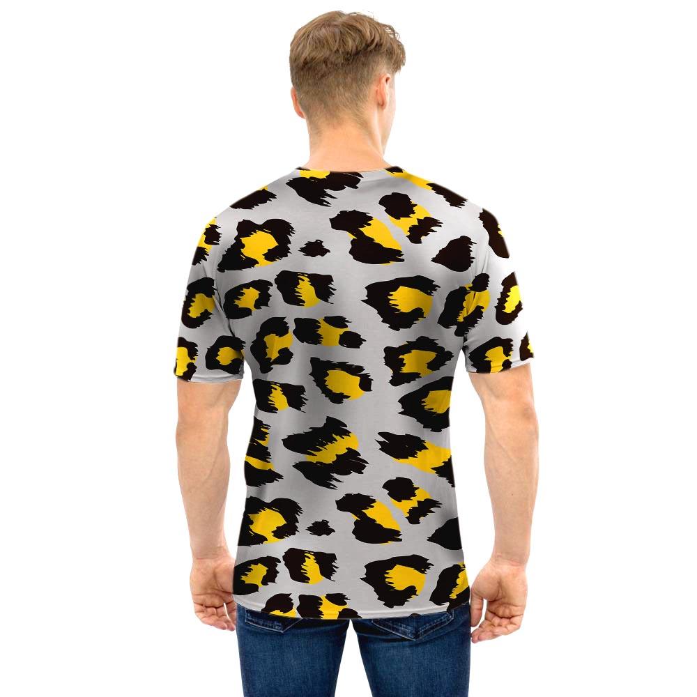 Grey Leopard Men T Shirt-grizzshop