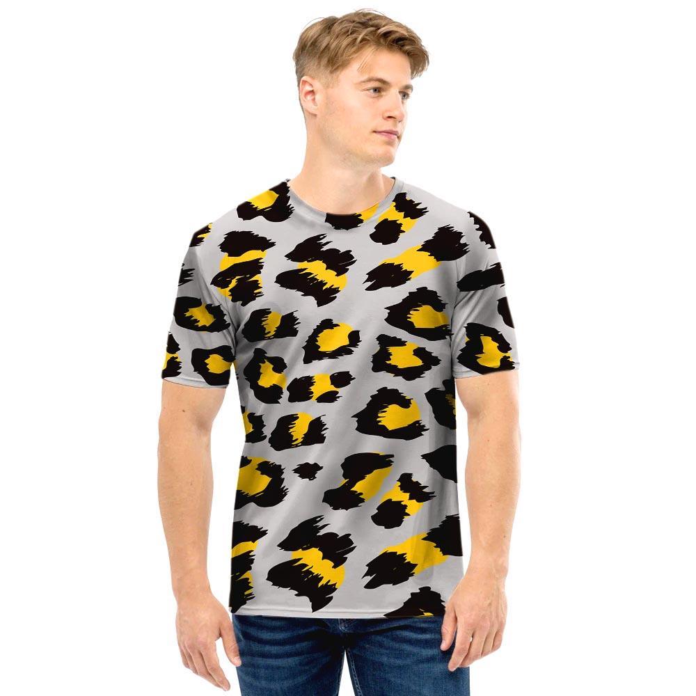 Grey Leopard Men T Shirt-grizzshop