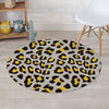 Grey Leopard Round Rug-grizzshop