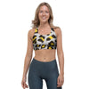 Grey Leopard Sports Bra-grizzshop