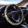 Grey Leopard Steering Wheel Cover-grizzshop