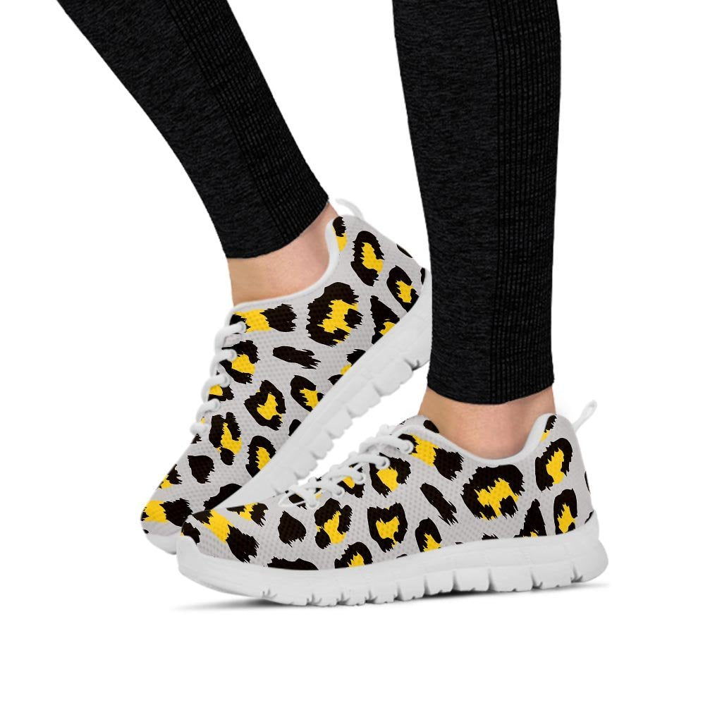 Grey Leopard Women's Sneakers-grizzshop