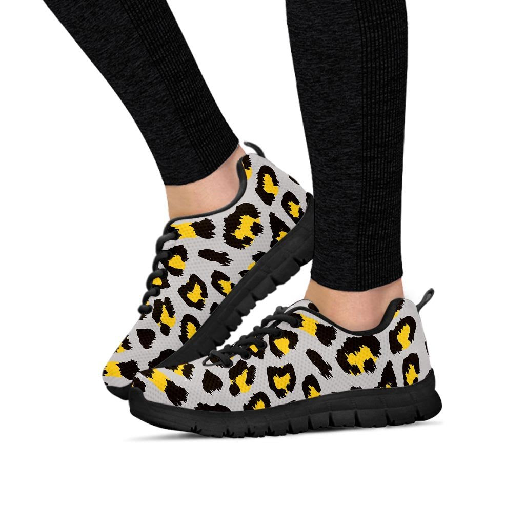 Grey Leopard Women's Sneakers-grizzshop